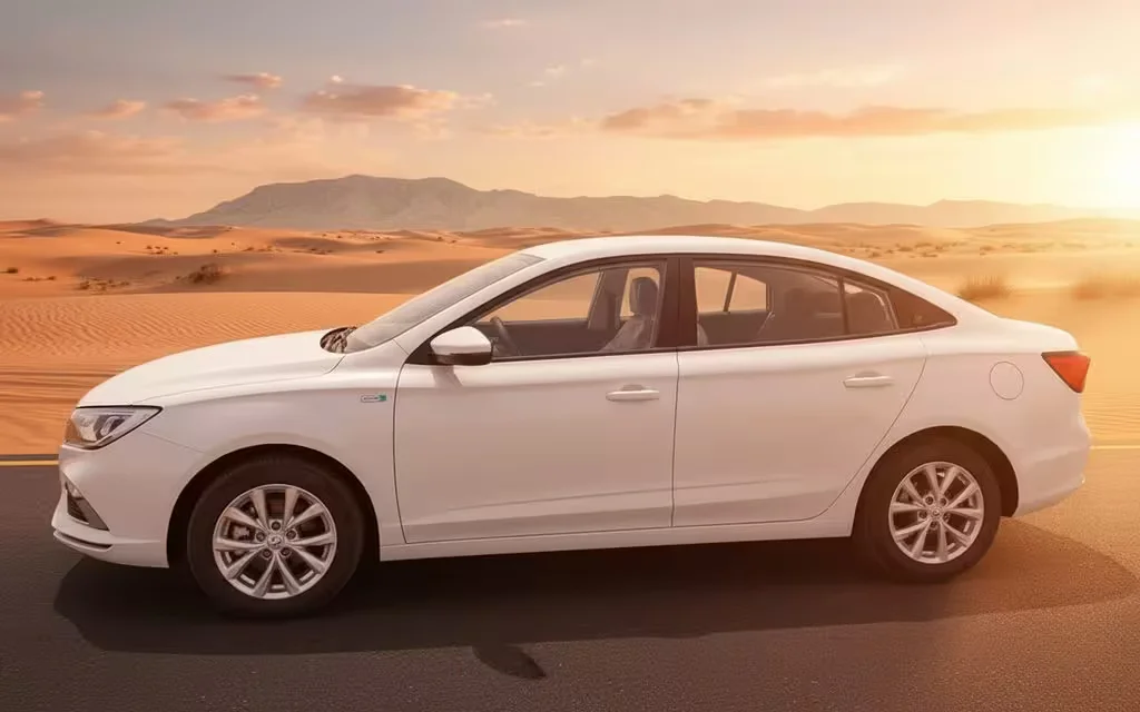 Mg 5 2024 White side profile – rental in Dubai