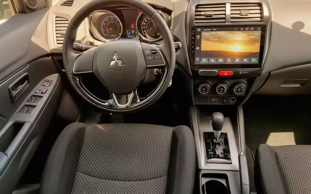 Mitsubishi Asx 2024 interior view showing trim – rental in Dubai