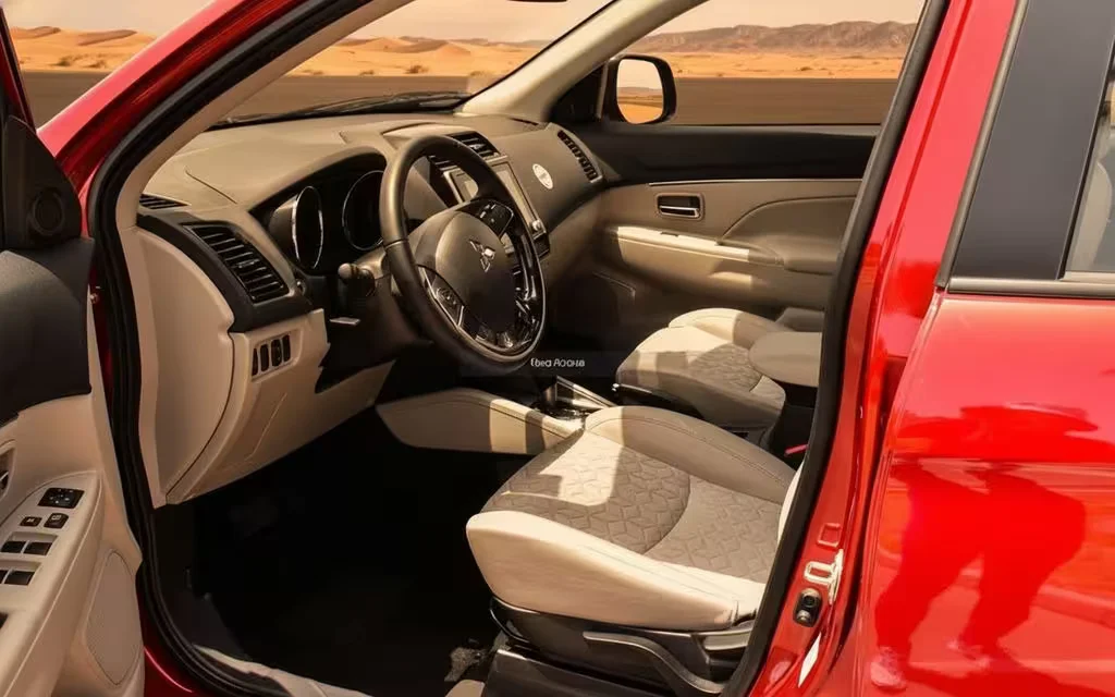 Mitsubishi Asx 2025 interior view showing trim – rental in Dubai