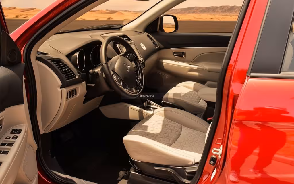 Mitsubishi Asx 2025 interior view showing trim – rental in Dubai