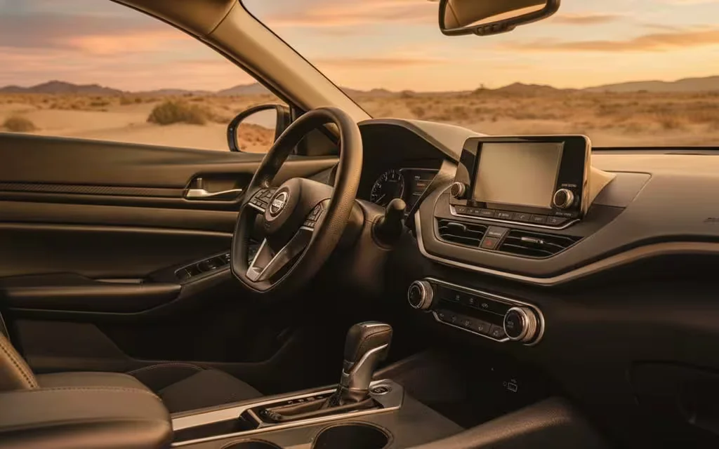 Nissan Altima 2022 interior view showing trim