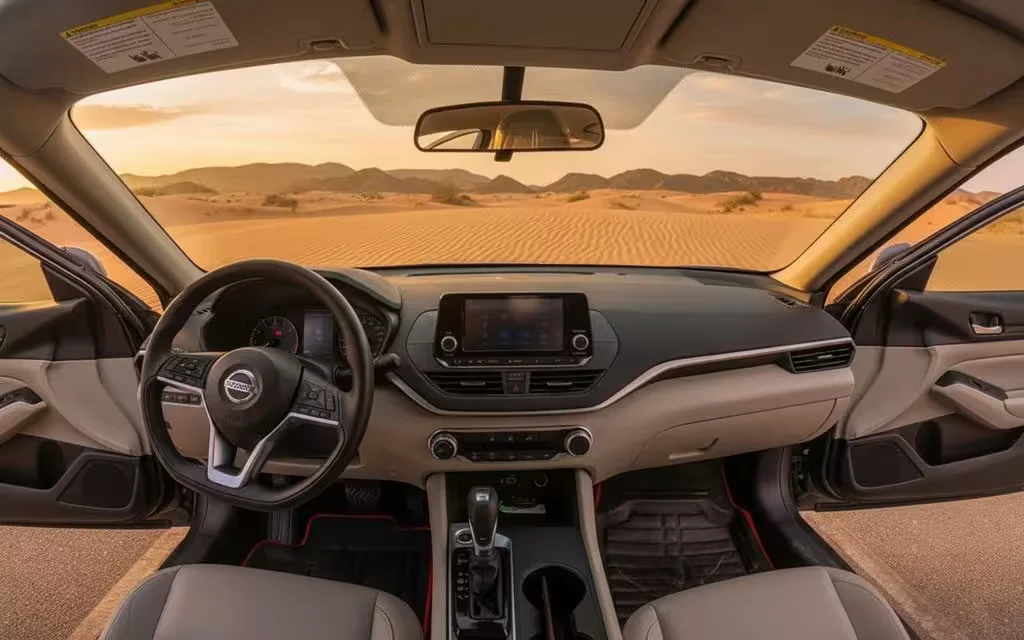 Nissan Altima 2023 interior view showing trim