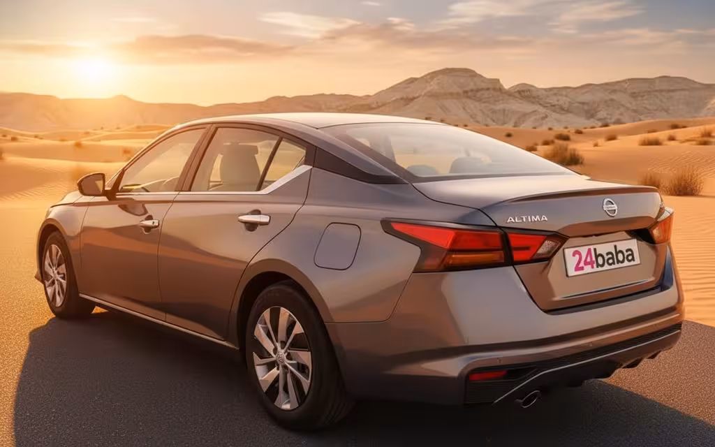 Nissan Altima 2023 Silver rear view showing taillights