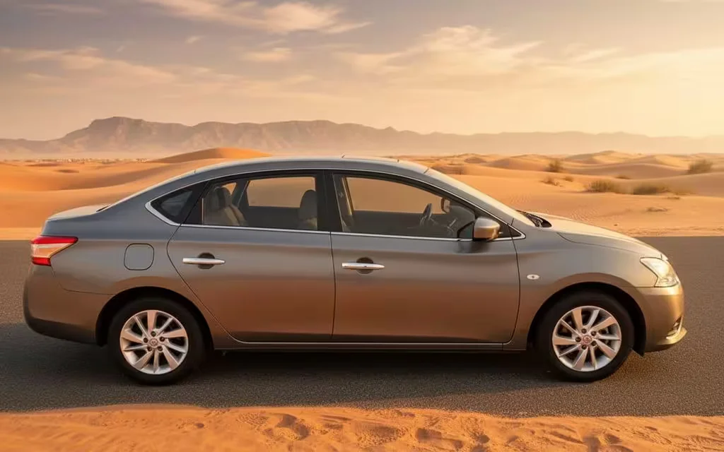 Nissan Sentra 2020 Brown side profile – rental in Dubai