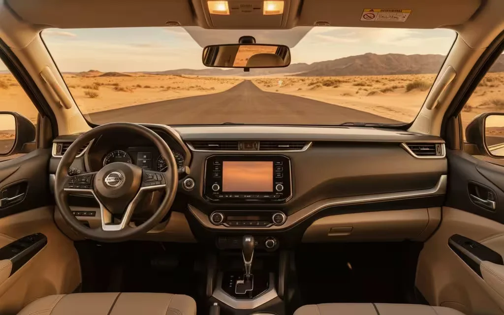 Nissan X Terra 2024 interior view showing trim – rental in Dubai