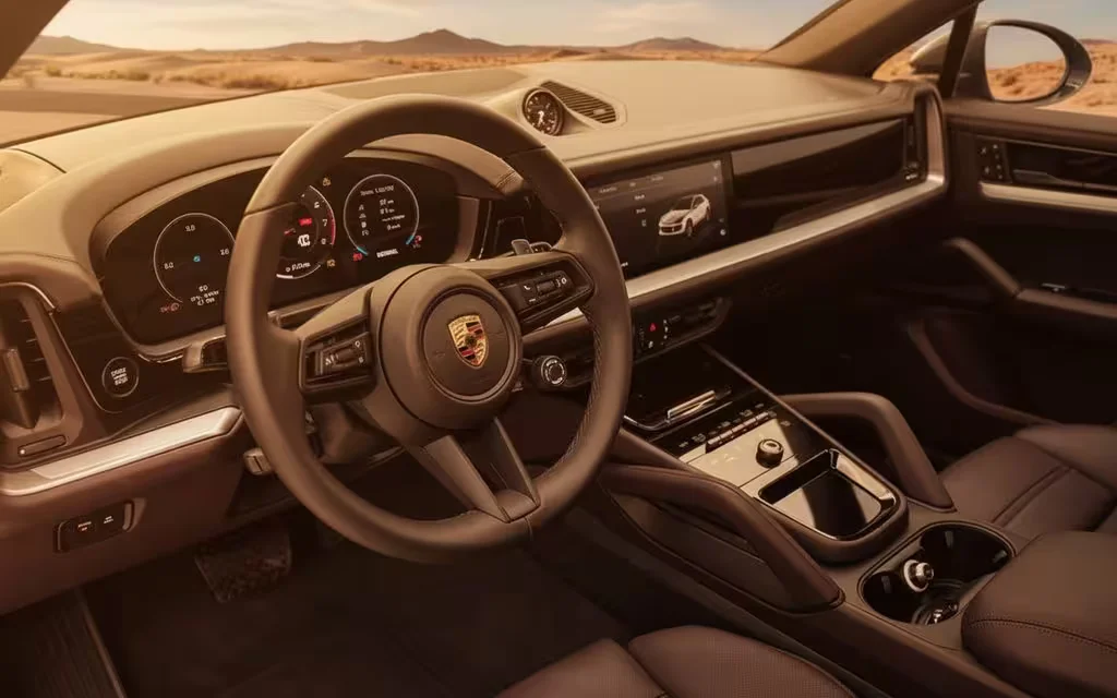 Porsche Cayenne 2024 alloy wheel close up – rental in Dubai