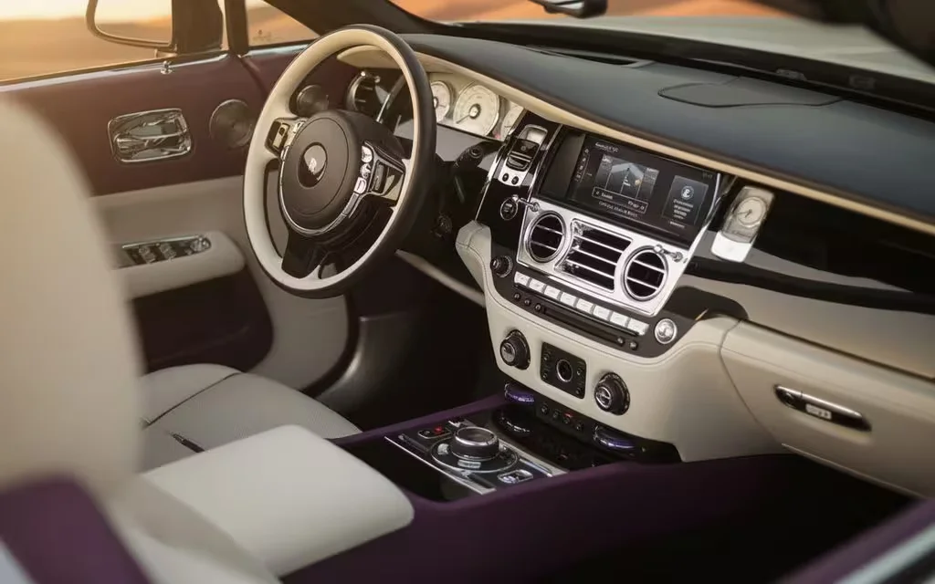 RollsRoyce Dawn 2020 interior view showing trim – rental in Dubai