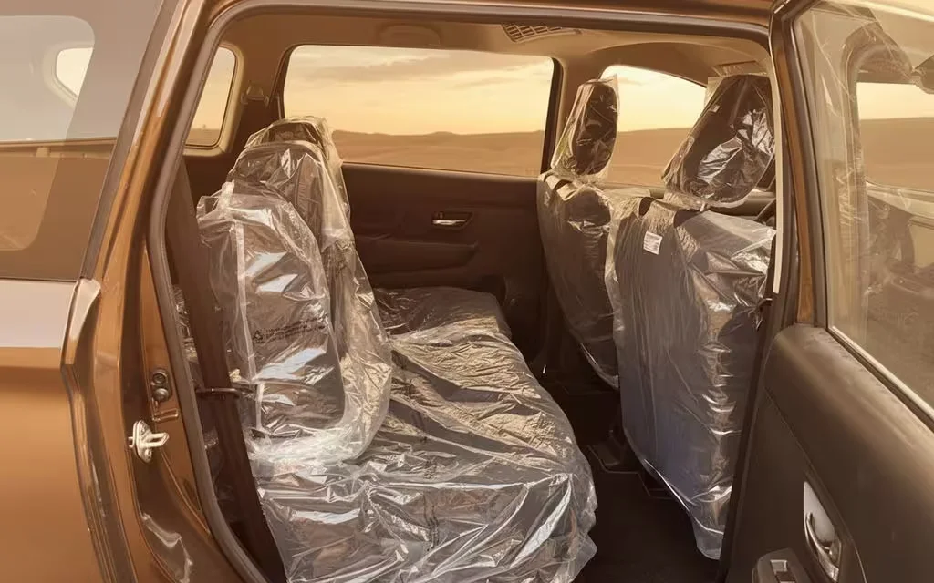 Suzuki Ertiga 2024 leather seats and cabin – rental in Dubai