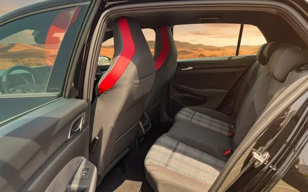 Volkswagen Golf 2025 interior view showing trim – rental in Dubai